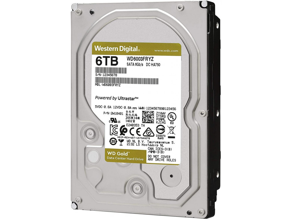 Твърд диск Western Digital Gold Datacenter HDD 6 TB - SATA 6Gb/s 7200 rpm 128MB 15178_1.jpg