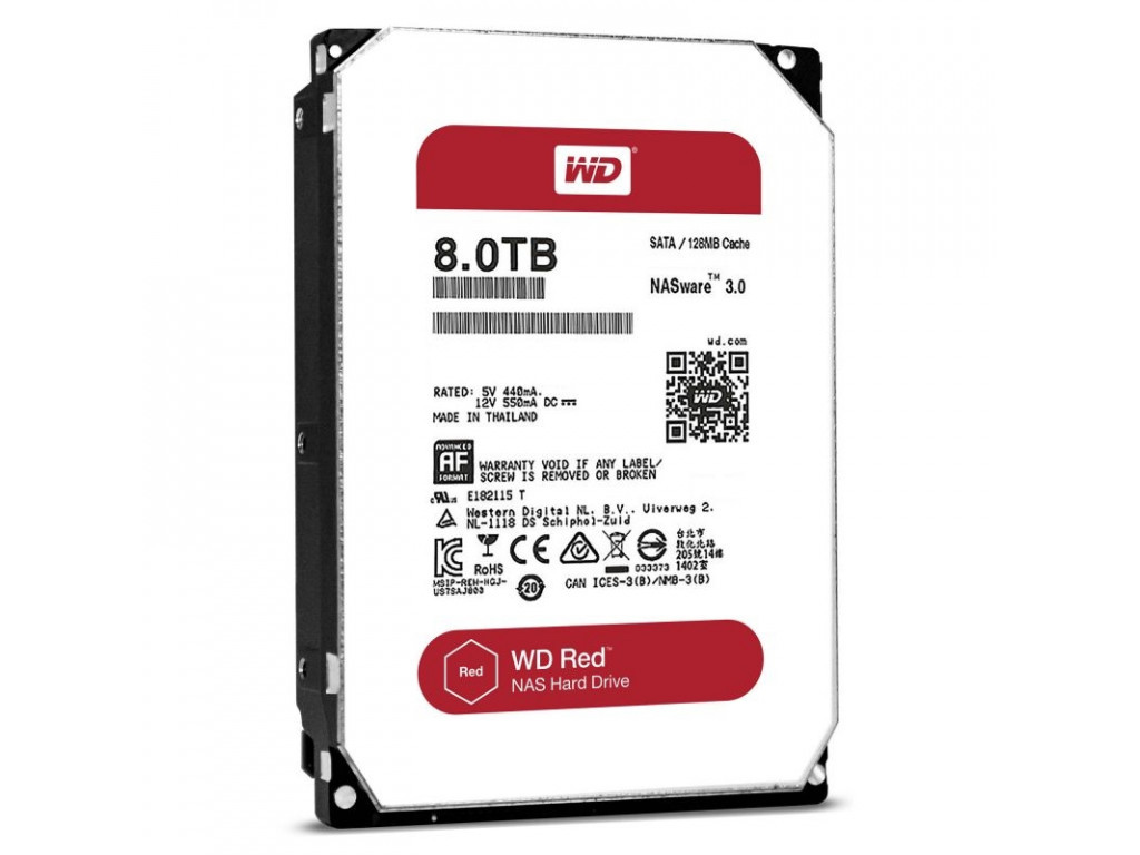 Твърд диск Western Digital Red 3.5" 8TB 128MB 5400rpm SATA 3 15192_8.jpg