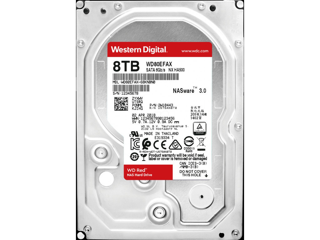 Твърд диск Western Digital Red 3.5" 8TB 256MB 5400rpm SATA 3 15193_1.jpg
