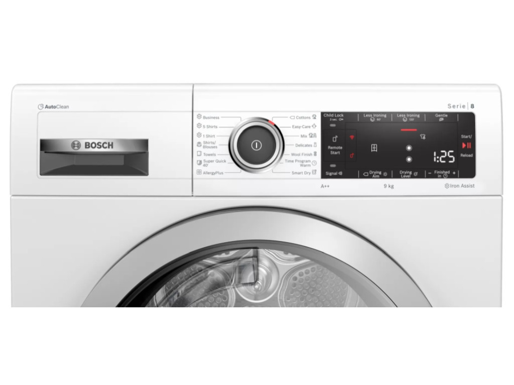 Сушилня Bosch WTX87KH1BY SER8 Tumble dryer with heat pump 9kg A++ / A cond. 4269_1.jpg