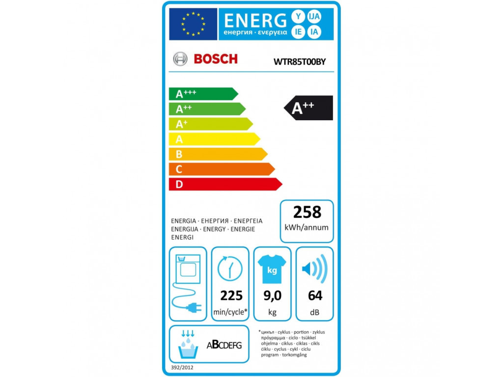 Сушилня Bosch WTR85T00BY SER6; Premium; Tumble dryer with heat pump 9kg A++ 65 dB EasyClean 4272_8.jpg