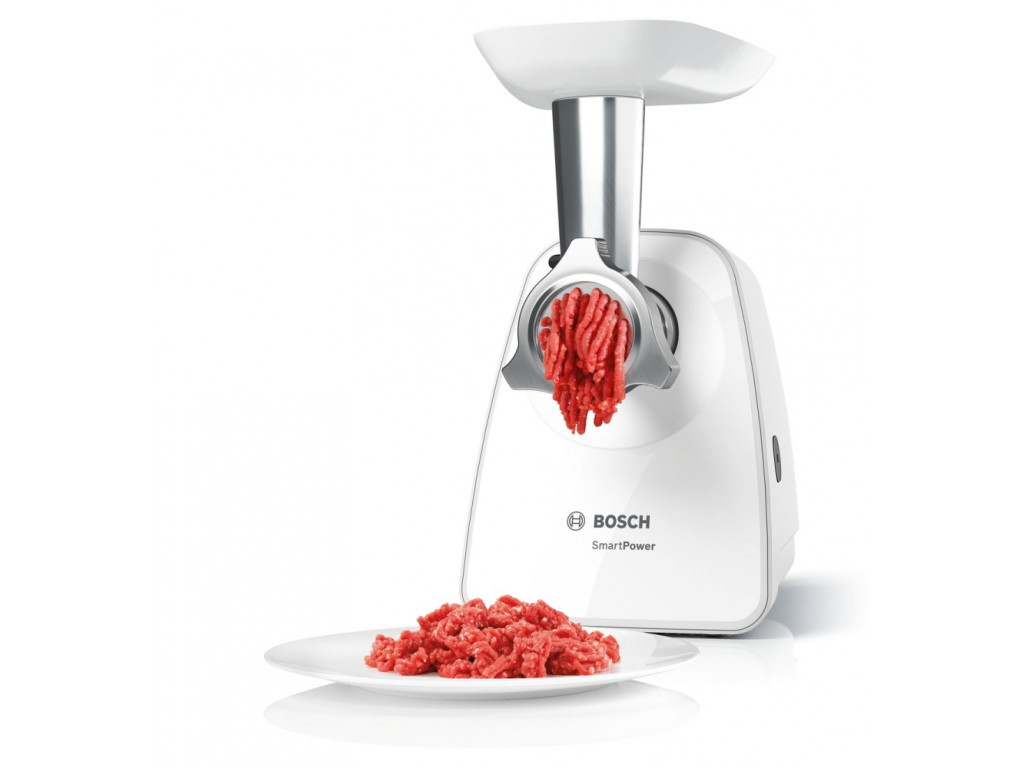 Месомелачка Bosch MFW2517W Meat mincer SmartPower; 350W - 1500W; Discs: 3.8/ 8 mm 4630.jpg