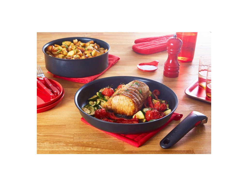 Комплект тигани и тенджери Tefal L7639002 Unlimited 13pcs set: 2 handles + FP 22/28 + SCP 16/20 + glass lids 16/20/24 + hermetic lids 16/20 + wok 26 + sautepan 24 19213_22.jpg