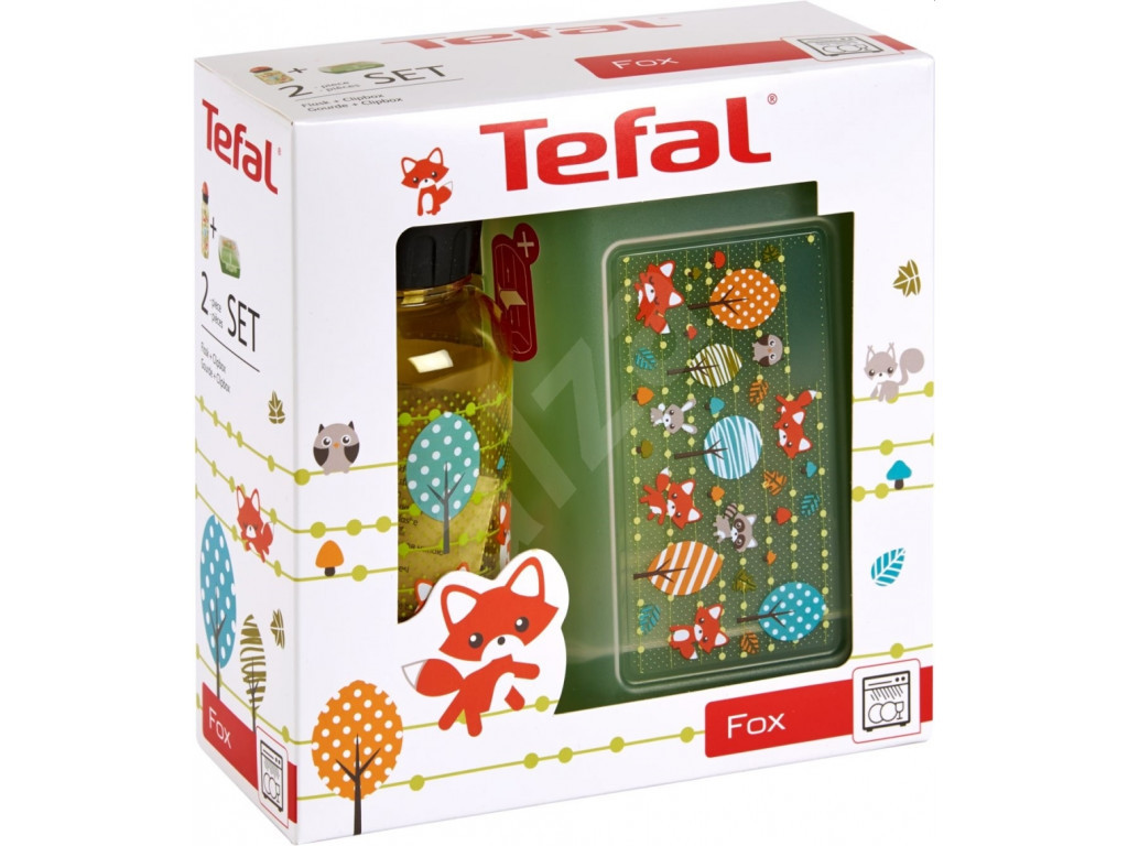 Кутия за съхранение Tefal K3169414 KIDS SET TRITAN FOX TEF1 5080.jpg