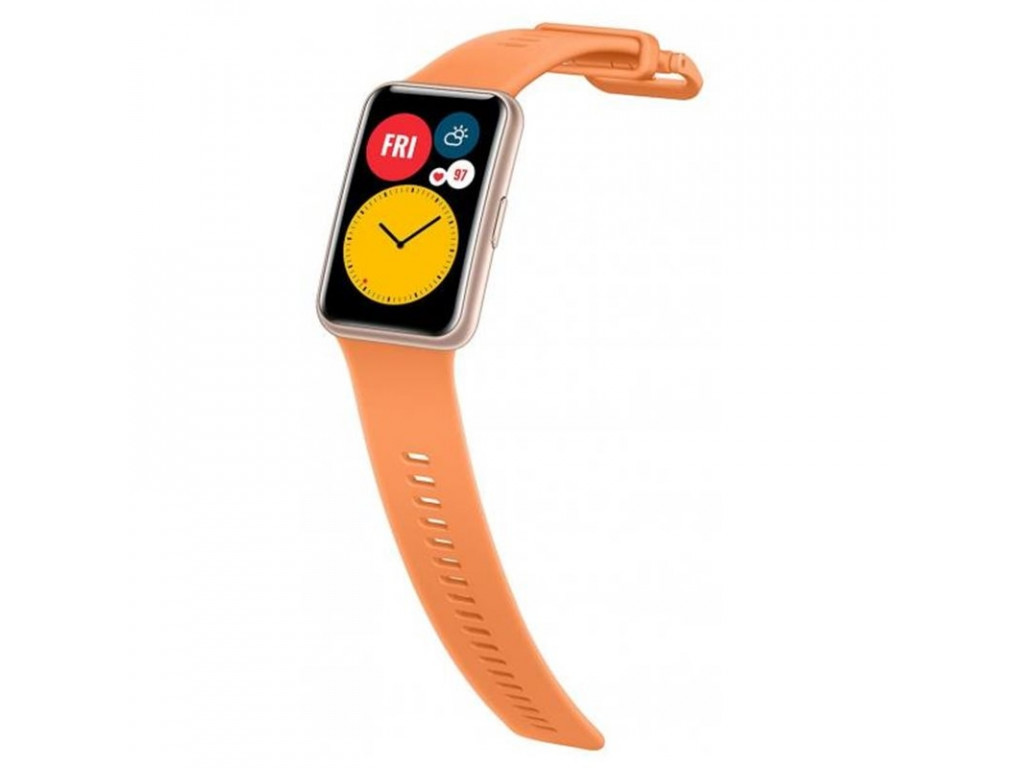 Аксесоар Huawei Orange Silicone Strap for Watch Fit 2668.jpg