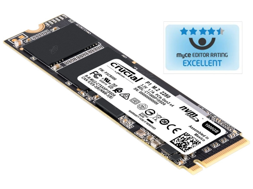 Твърд диск Crucial SSD P1 500GB P1 M.2 NVMe PCIe 3.0 x 4 15238_1.jpg