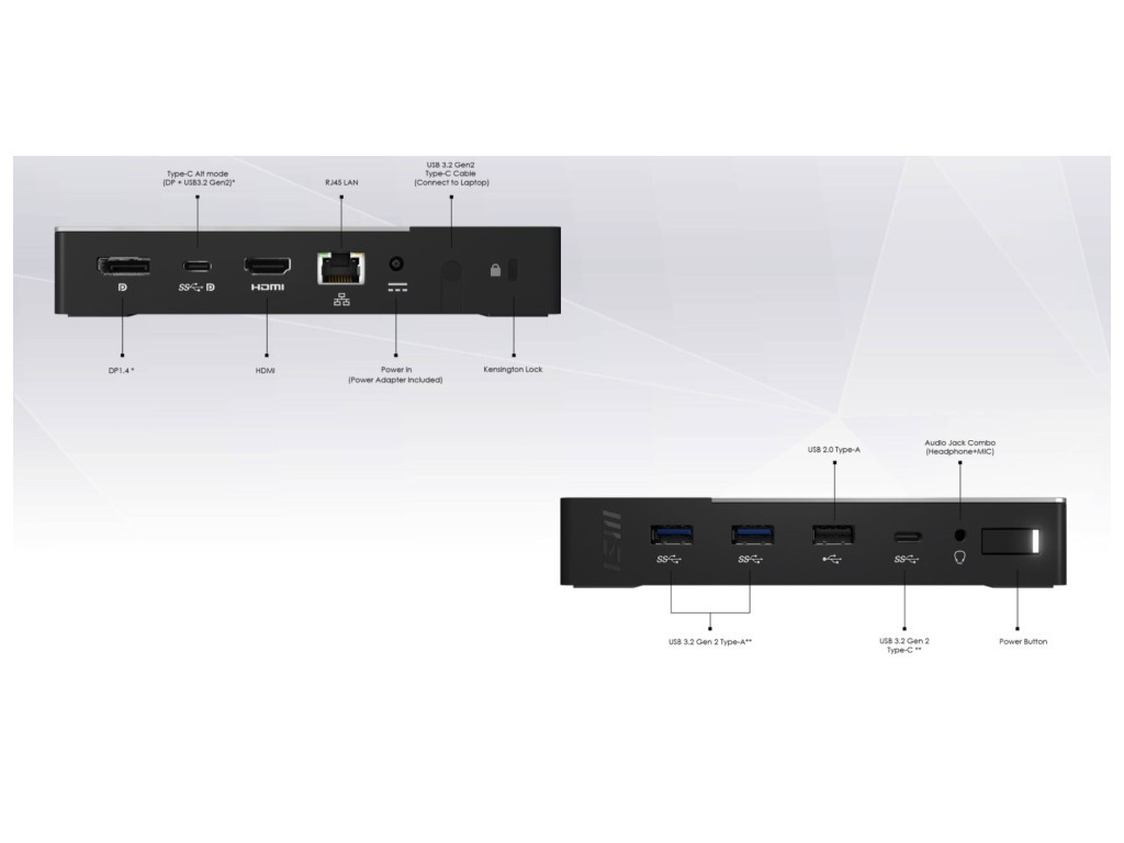 Докинг станция MSI USB-C Docking Station Gen 2 14582_14.jpg