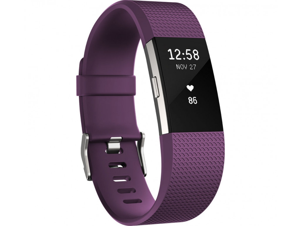 Фитнес гривна Fitbit Charge 2 Plum Silver 2482.jpg