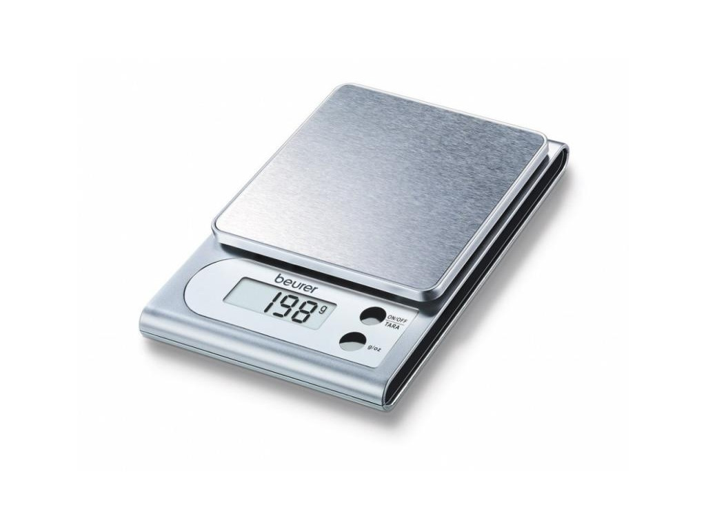 Везна Beurer KS 22 kitchen scale; Stainless steel weighing surface; 3 kg / 1 g 17070.jpg