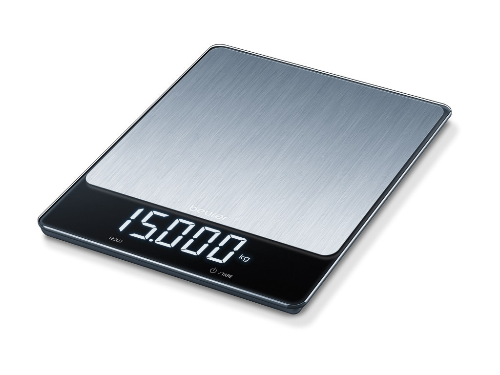 Везна Beurer KS 34 XL kitchen scale; Stainless steel weighing surface; Magic LED; 15 kg / 1 g 17072.jpg