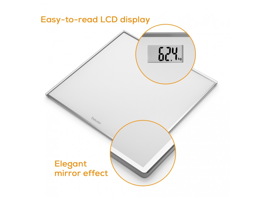 Везна Beurer GS 120 Kompakt Glass bathroom scale black; Automatic switch-off 27410_4.jpg