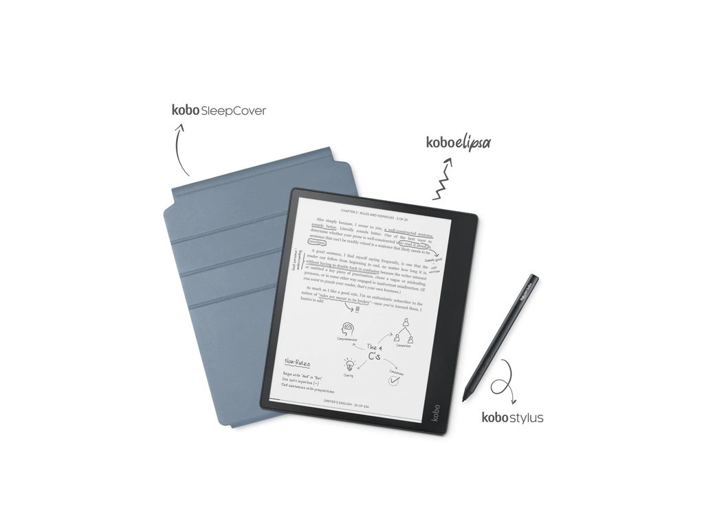 Четец за Е-книги Kobo Elipsa e-Book Reader Pack|E Ink Carta 1200 touchscreen 10.3 inch + Stylus and SleepCover 18957.jpg