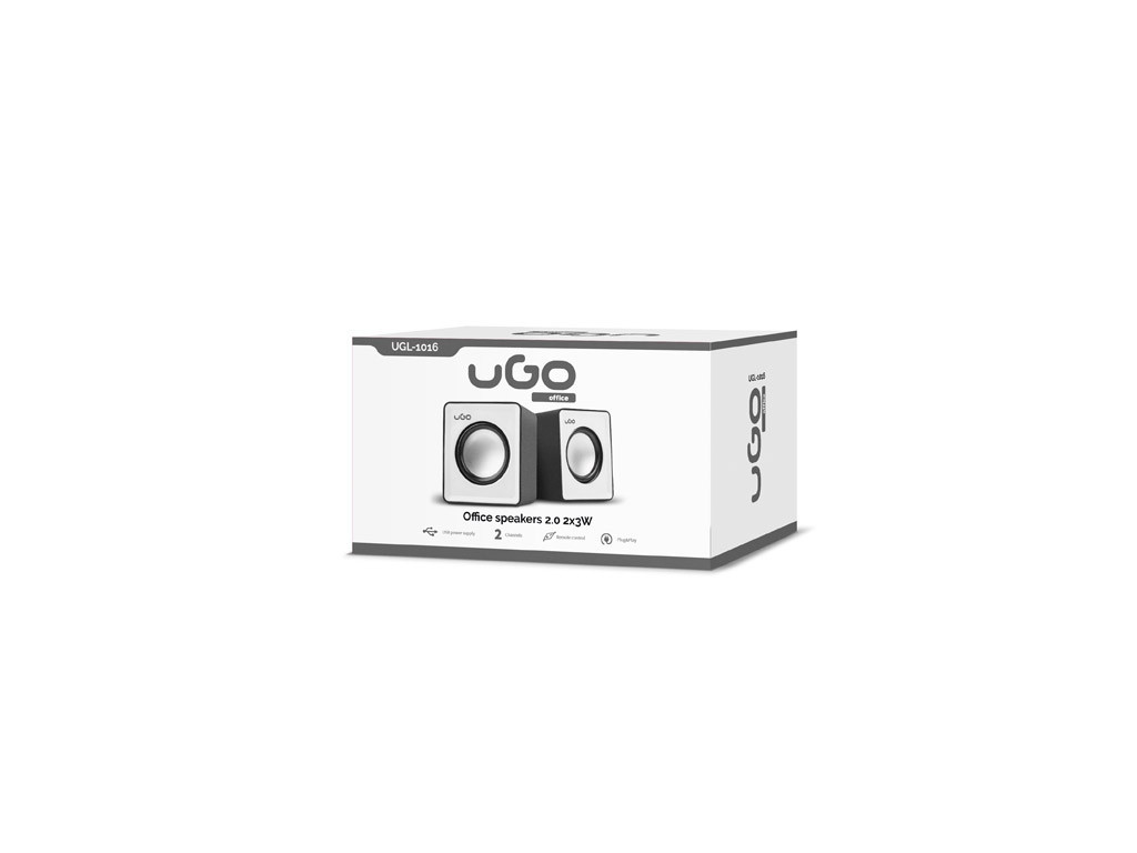 Тонколони uGo Speakers 2.0 office 6W RMS Black-white 10392_11.jpg