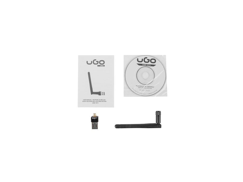Адаптер uGo Mini wifi wireless card adapter with 2DBI antenna 6551_1.jpg