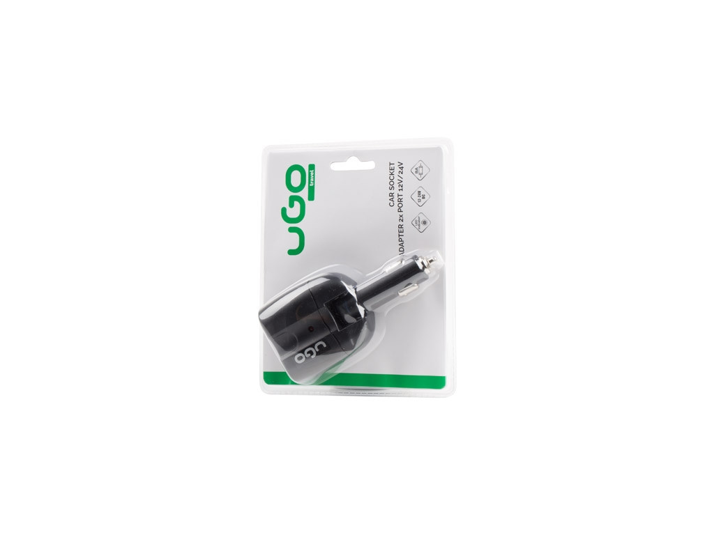 Адаптер uGo Car socket adapter X2 12V/24V 100W 6552_10.jpg