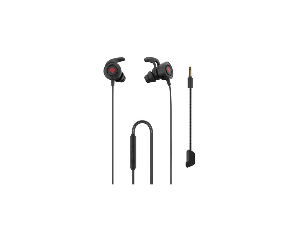 Слушалки Genesis Earphones Oxygen 200 With Microphone Stereo Black 1015_1.jpg