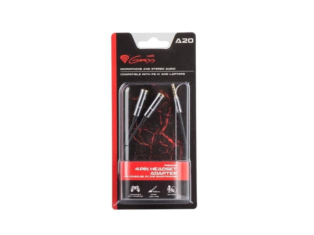 Адаптер Genesis 4-Pin Headset Premium Adapter For Ps4 14628_24.jpg