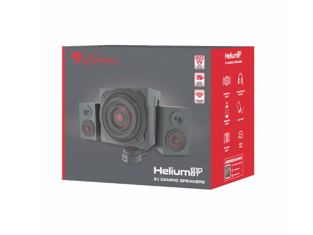 Аудио система Genesis Speakers Helium 610BT 60W Rms 2.1 Black Wired Remote Control 2083_11.jpg