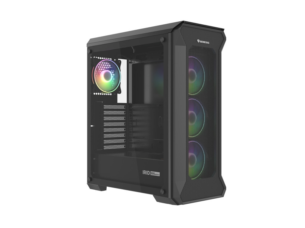 Кутия за компютър Genesis Gaming PC Case IRID 505 ARGB V2 Midi Tower Window Black 23928_4.jpg