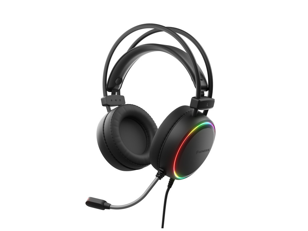 Слушалки Genesis Headset Neon 613 With Microphone RGB Illumination Black 25105.jpg