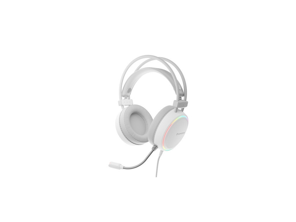 Слушалки Genesis Headset Neon 613 With Microphone RGB Illumination White 25106.jpg