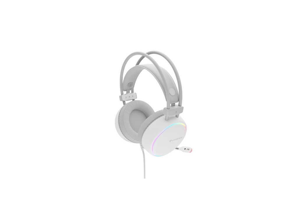 Слушалки Genesis Headset Neon 613 With Microphone RGB Illumination White 25106_2.jpg