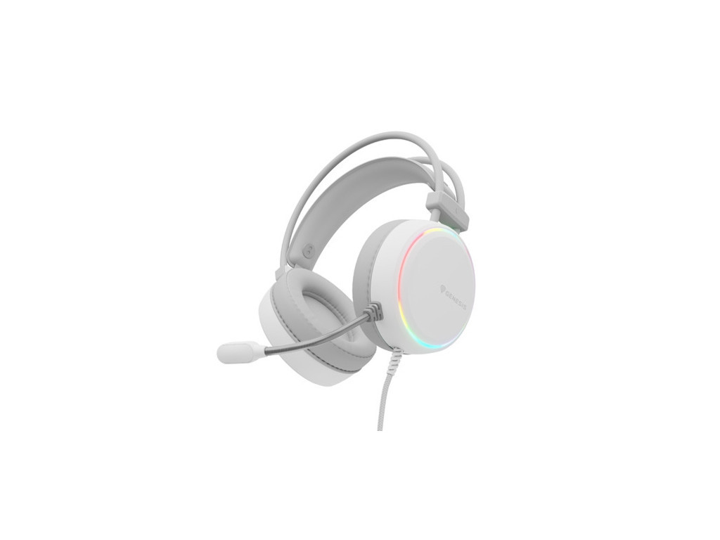 Слушалки Genesis Headset Neon 613 With Microphone RGB Illumination White 25106_3.jpg