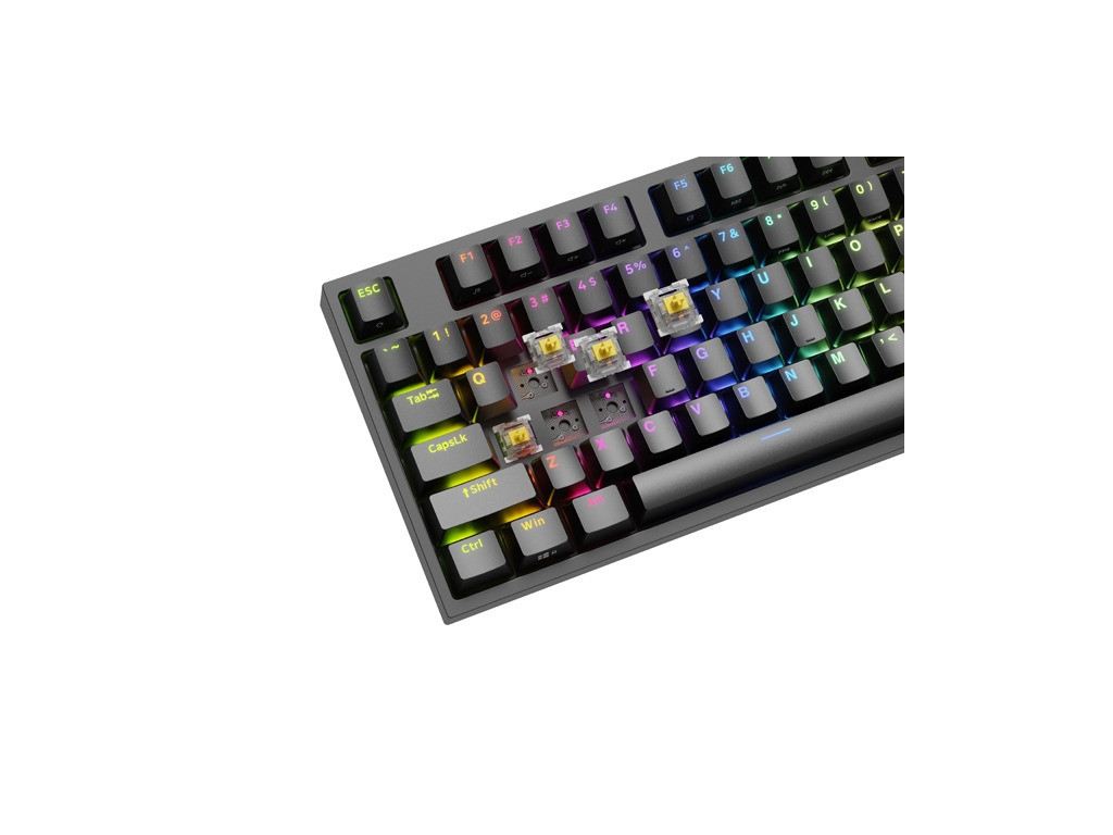 Клавиатура Genesis Gaming Keyboard Thor 404 TKL Black RGB Backlight US Layout Yellow Switch 26078_1.jpg