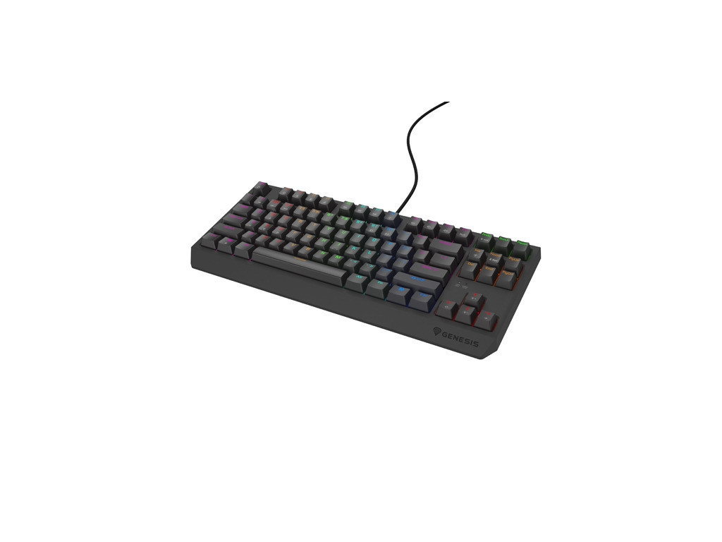 Клавиатура Genesis Gaming Keyboard Thor 230 TKL Lite US Rainbow Mechanical Outemu Red Black Hot Swap 26084_1.jpg