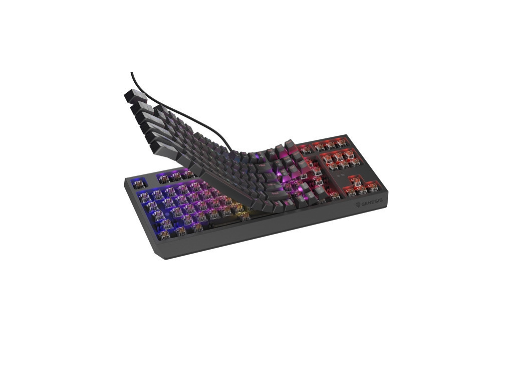 Клавиатура Genesis Gaming Keyboard Thor 230 TKL US RGB Mechanical Outemu Brown Black Hot Swap 26087_7.jpg