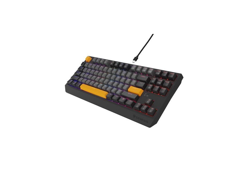 Клавиатура Genesis Gaming Keyboard Thor 230 TKL Anchor Gray Negative US RGB Mechanical Outemu Red 26090_9.jpg