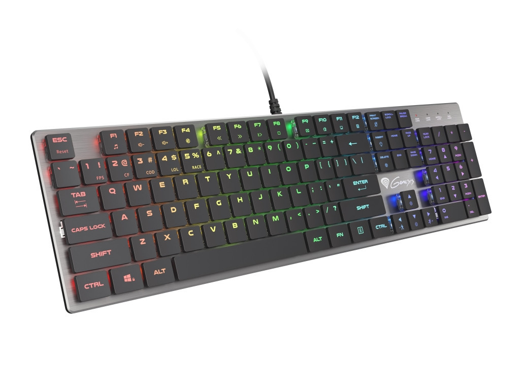 Клавиатура Genesis Mechanical Gaming Keyboard Thor 420 RGB Backlight Content Slim Blue Switch US Layout 4067_1.jpg