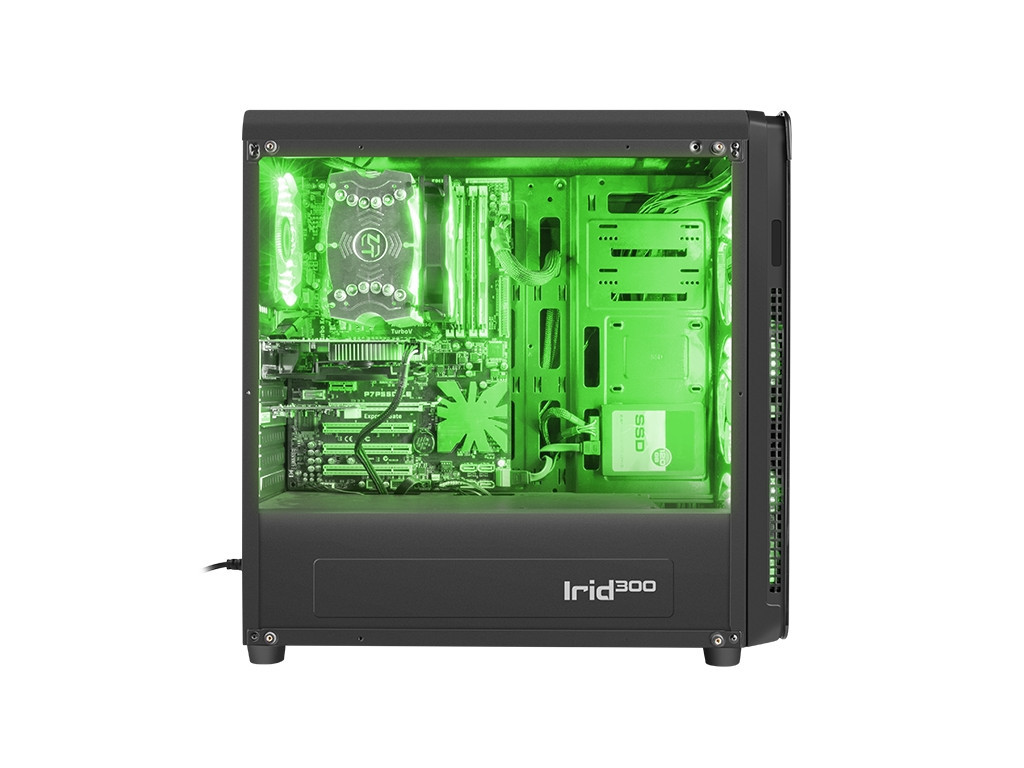 Кутия за компютър Genesis Case Irid 300 Green Midi Tower Usb 3.0 5539_8.jpg