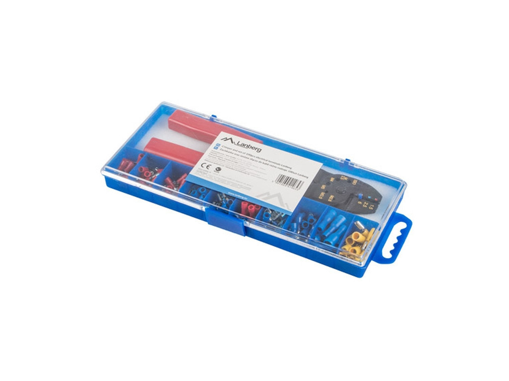 Инструмент Lanberg 100pcs cable terminal kit with crimper toolbox 10391_1.jpg