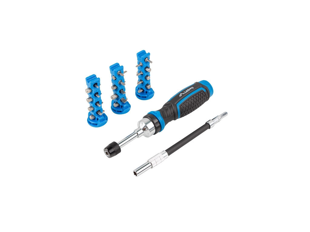 Инструмент Lanberg Toolkit with ratchet screwdrivers with flexible extention bar 165mm 24 bits 19809_12.jpg
