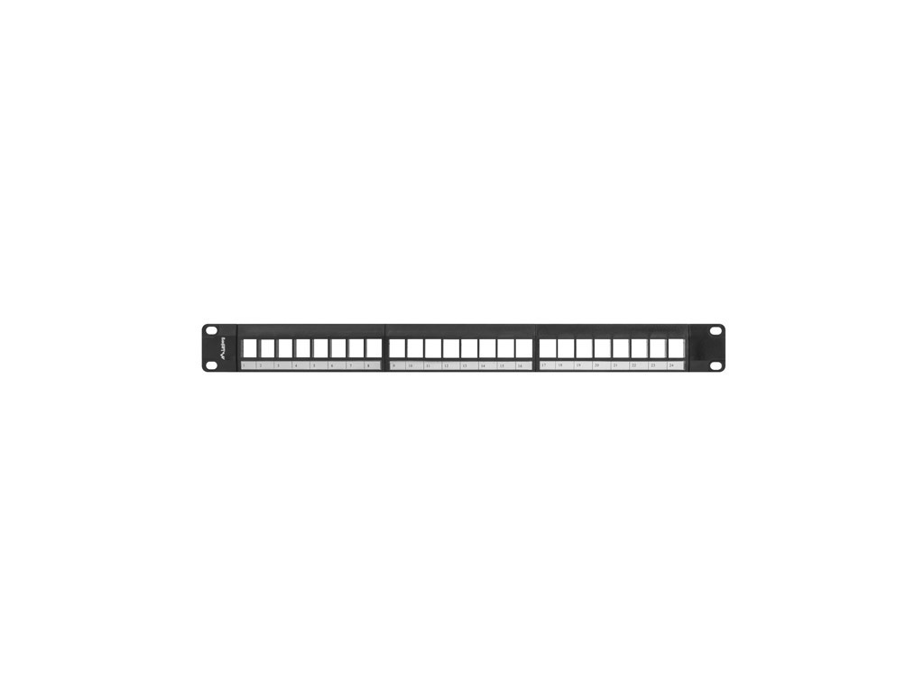 Пач панел Lanberg patch panel blank 24 port 1U for keystone modules 6336_1.jpg