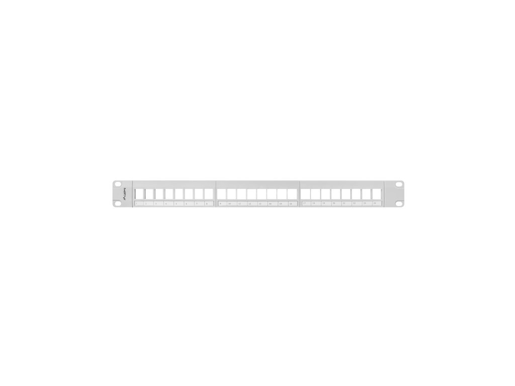 Пач панел Lanberg patch panel blank 24 port 1U for keystone modules gray 6337_5.jpg