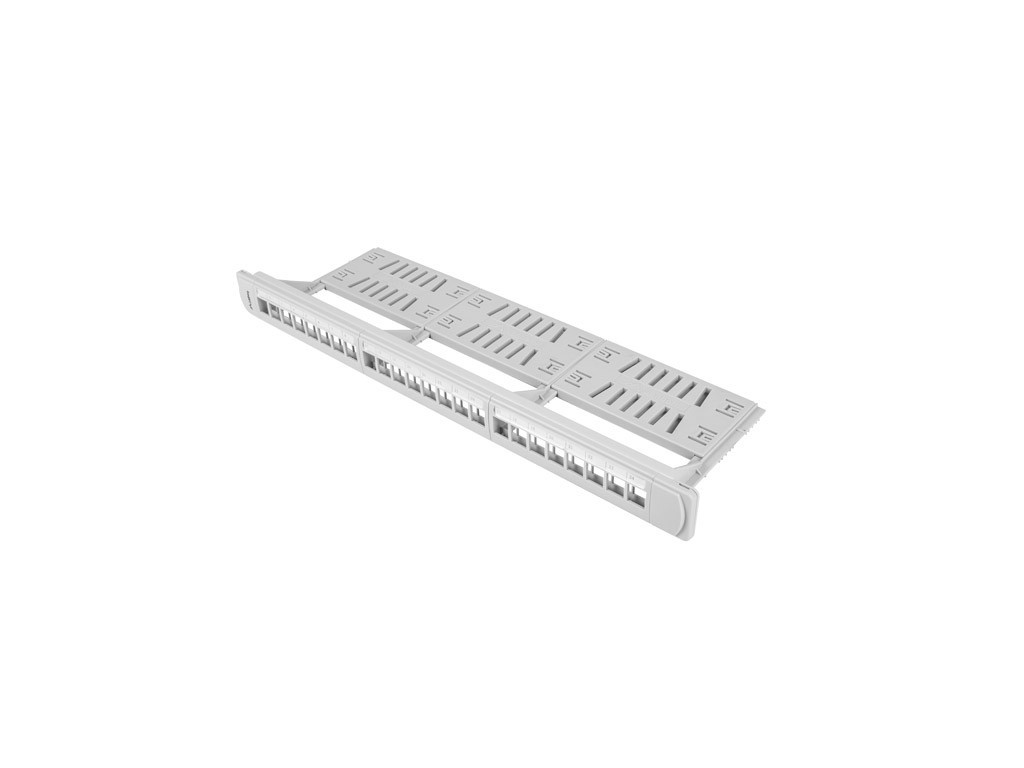 Пач панел Lanberg patch panel blank 24 port 1U with organizer for keystone modules gray 6339.jpg