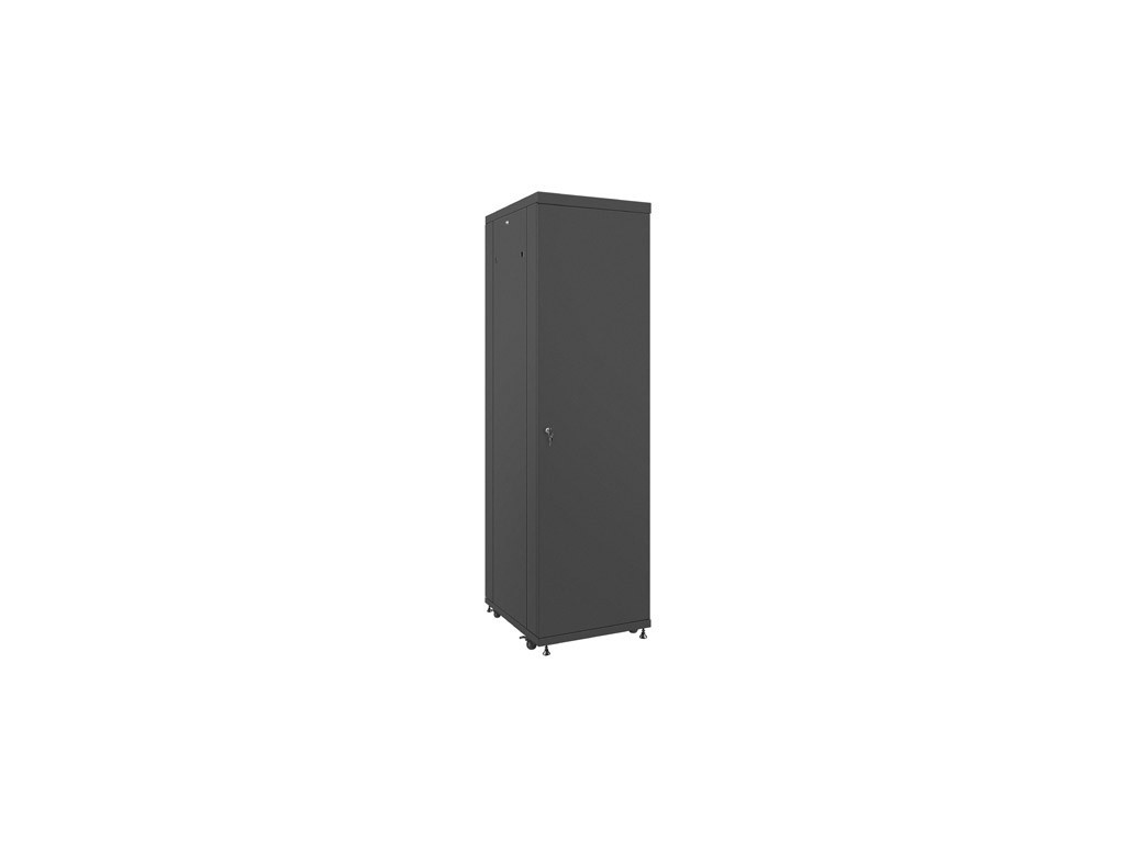 Комуникационен шкаф Lanberg rack cabinet 19" free-standing 42U / 600x800 self-assembly flat pack with glass door LCD 9528_12.jpg