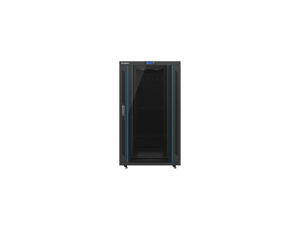 Комуникационен шкаф Lanberg rack cabinet 19" free-standing 27U / 800x1000 self-assembly flatpack with glass door LCD 9530_8.jpg