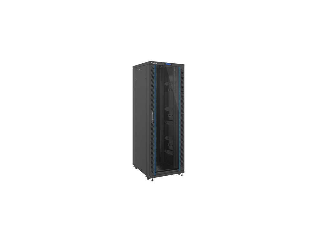 Комуникационен шкаф Lanberg rack cabinet 19" free-standing 37U / 800x1000 self-assembly flatpack with glass door LCD 9532.jpg