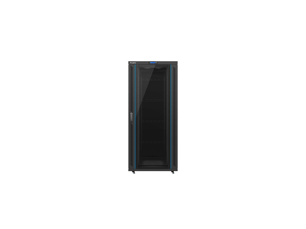 Комуникационен шкаф Lanberg rack cabinet 19" free-standing 37U / 800x1000 self-assembly flatpack with glass door LCD 9532_1.jpg