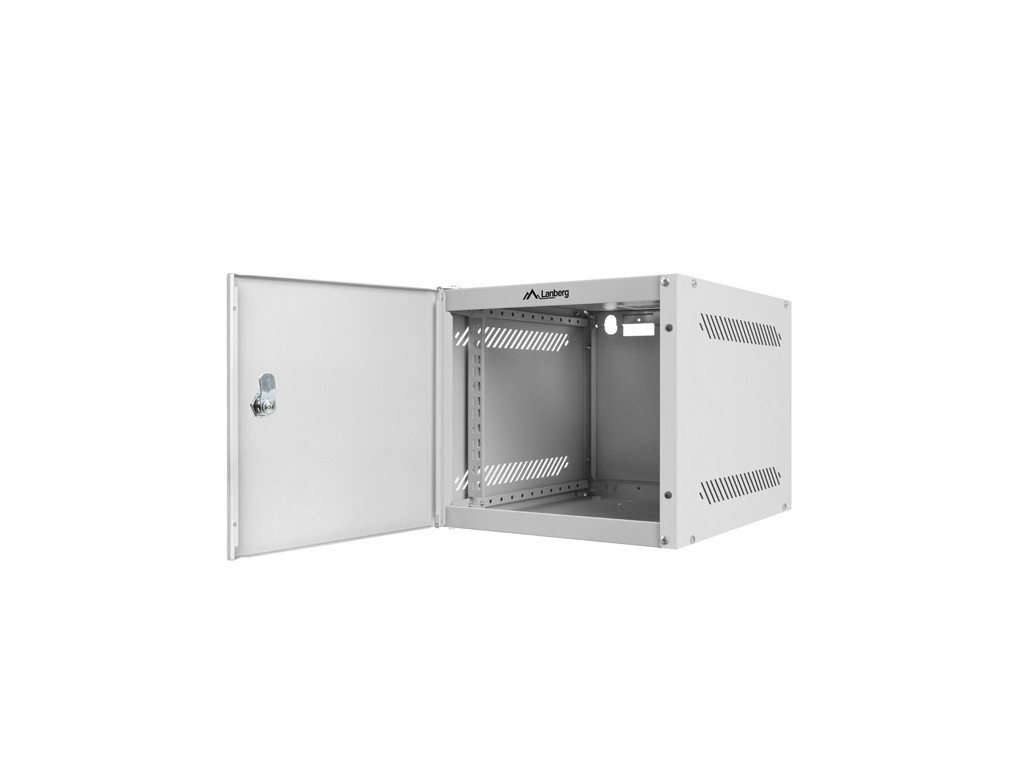 Комуникационен шкаф Lanberg rack cabinet 10" wall-mount 4U / 280x310 for self-assembly (flat pack) with metal door 9579_1.jpg