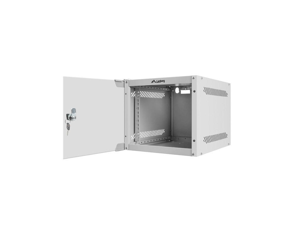 Комуникационен шкаф Lanberg rack cabinet 10” wall-mount 4U / 280x310 for self-assembly (flat pack) 9581_1.jpg