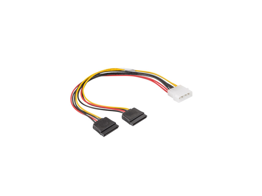 Адаптер Lanberg molex (m) 4 pin -> 2x SATA (f) 15 pin 9621_1.jpg