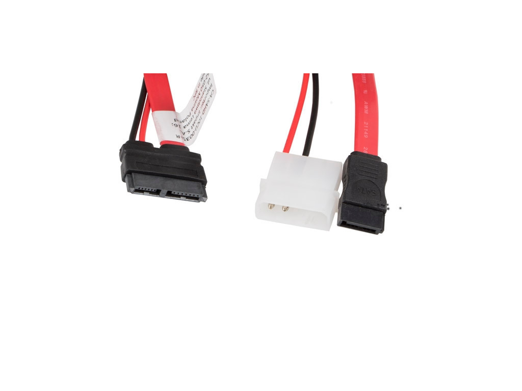 Адаптер Lanberg molex 2 pin (m) + SATA 7 pin (f) -> SATA 13 pin (f) data slimline 9625.jpg