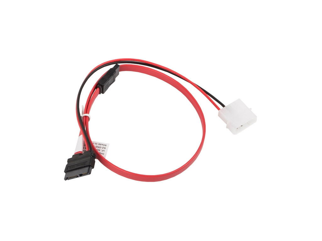 Адаптер Lanberg molex 2 pin (m) + SATA 7 pin (f) -> SATA 13 pin (f) data slimline 9625_1.jpg