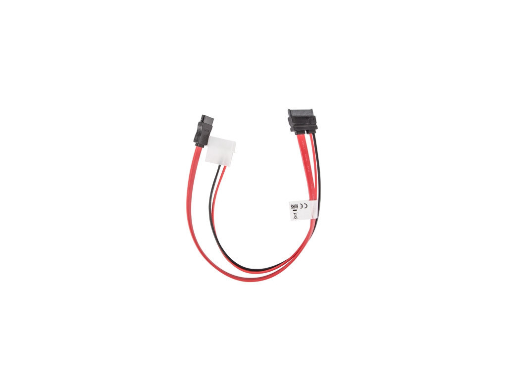 Адаптер Lanberg molex 2 pin (m) + SATA 7 pin (f) -> SATA 13 pin (f) data slimline 9627_11.jpg