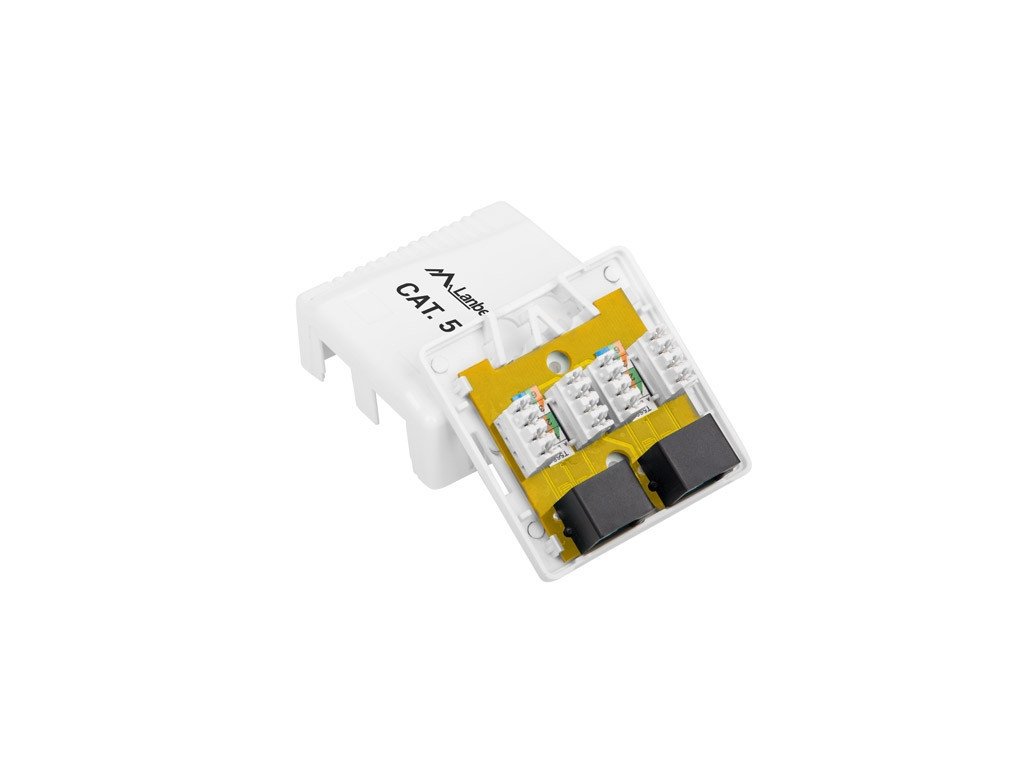Конектор Lanberg surface-mount box CAT.5e UTP UNshielded 2X RJ45 9664_8.jpg
