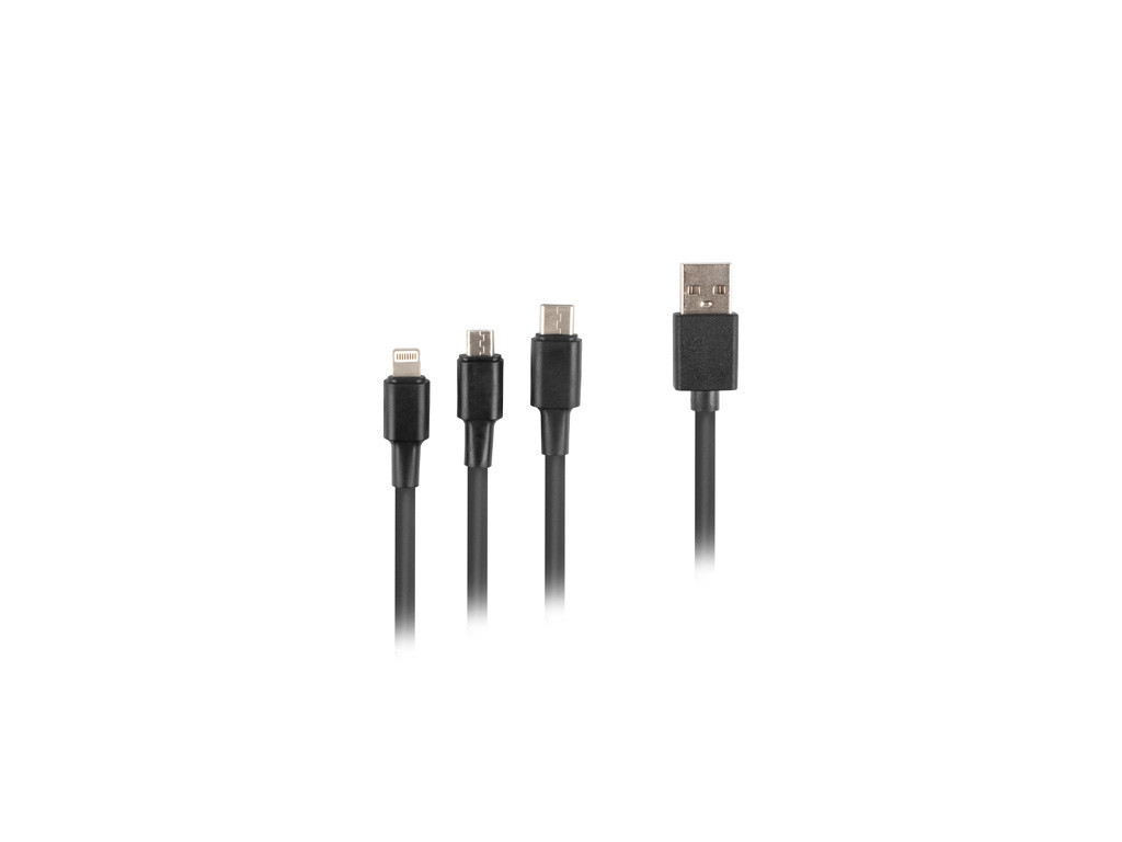 Кабел Lanberg COMBO cable USB-A (M) -> MICRO-B (M) + LIGHTNING (M) + USB-C (M) 2.0 1.8m 9816_3.jpg